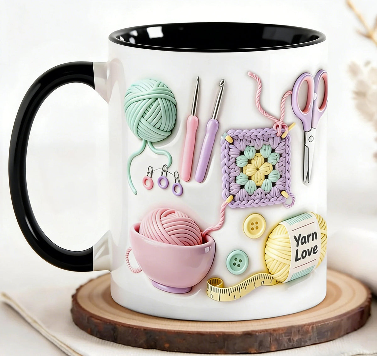 Tasse « Almost Gone Yarn Love », cadeau pour les artisans et les âmes créatives