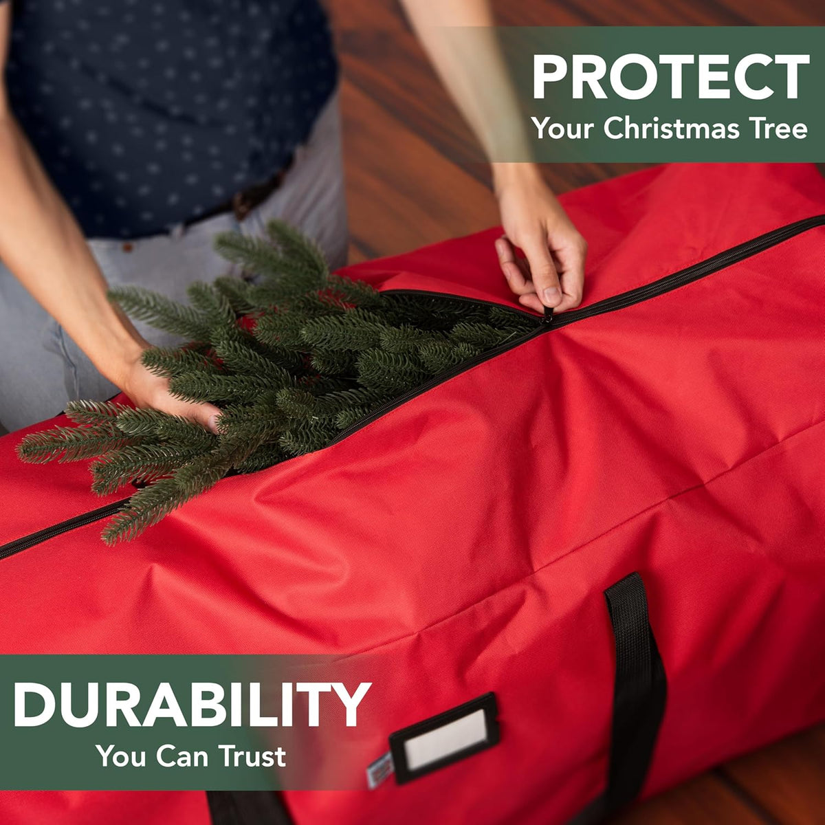 Sac de rangement durable et étanche pour sapins de Noël