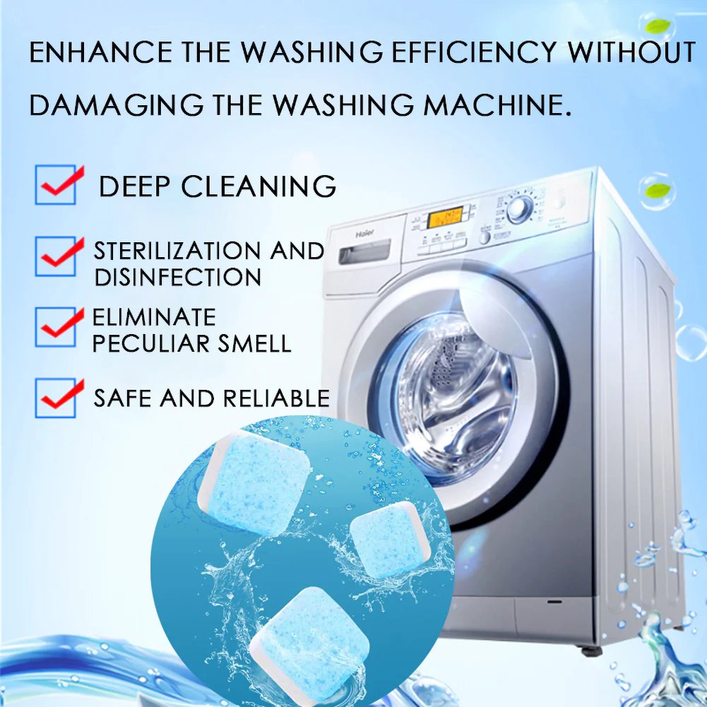 Jusqu'à épuisement des stocks 37 % de réduction ! Tablettes de nettoyage en profondeur pour lave-linge