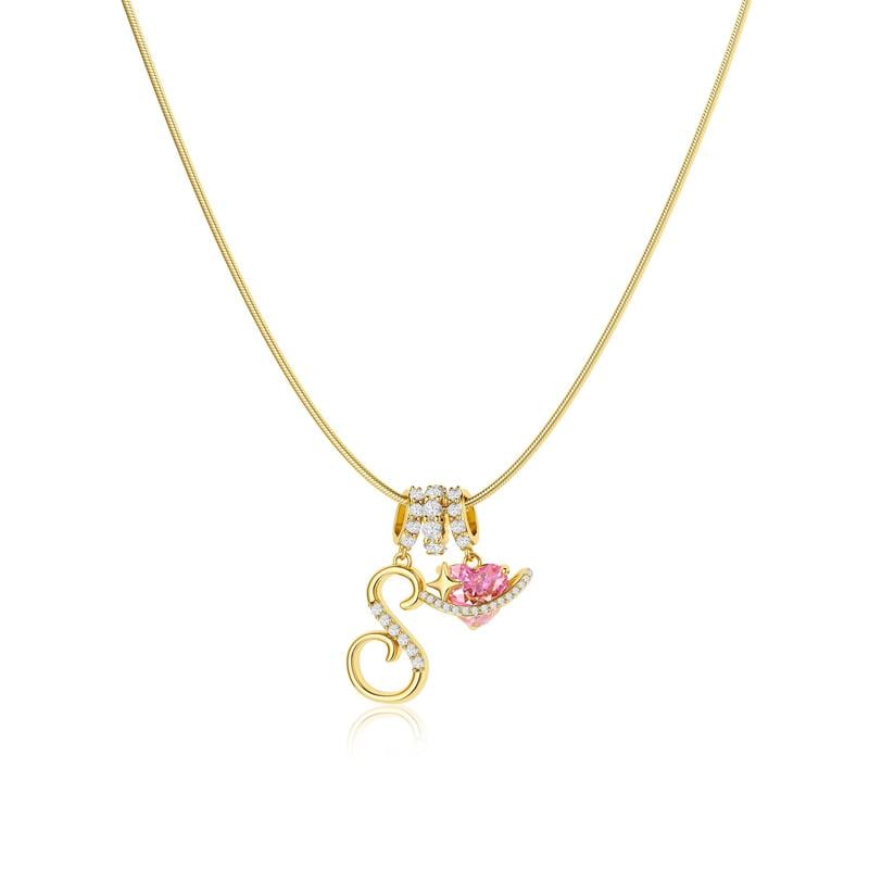 Colliers pendentifs 3 rangs avec initiales A-Z | Personnalisés et élégants