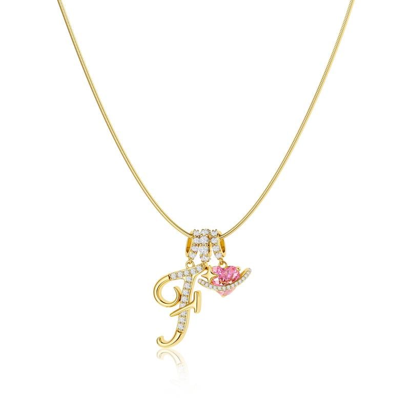 Colliers pendentifs 3 rangs avec initiales A-Z | Personnalisés et élégants