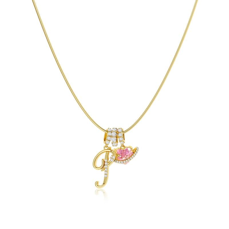 Colliers pendentifs 3 rangs avec initiales A-Z | Personnalisés et élégants