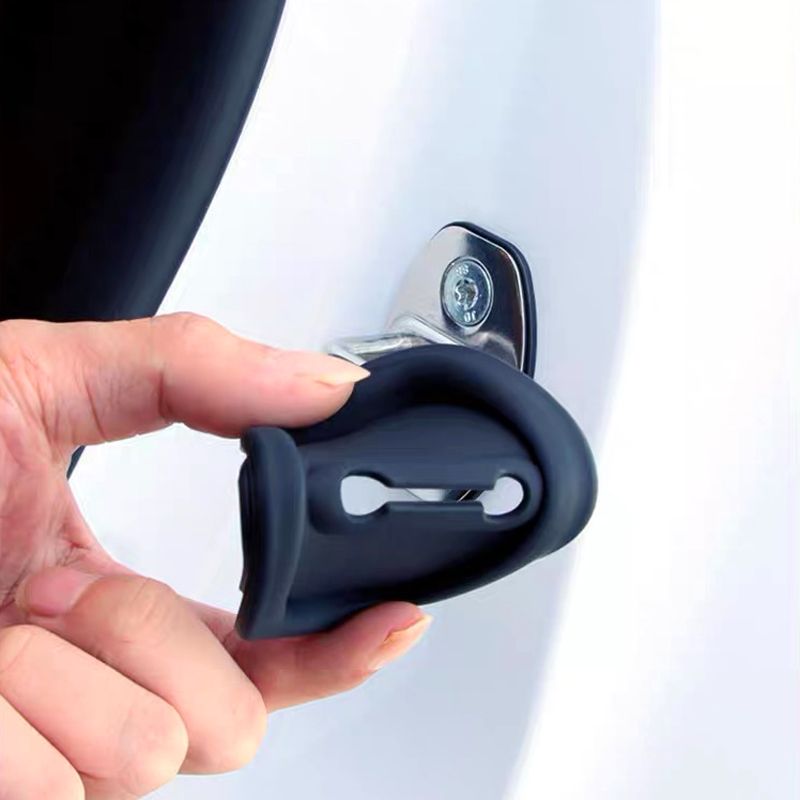 Cache en silicone pour serrure de portière de voiture - Patin amortisseur de bruit