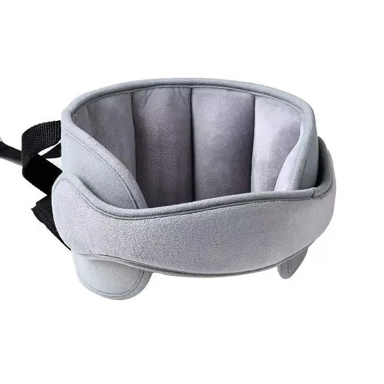 Sangle de maintien de tête pour siège auto enfant, bandeau de sieste réglable en peluche douce avec coussins latéraux rembourrés