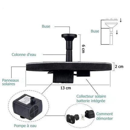 Fontaines de jardin paysagères solaires : Ventes flash