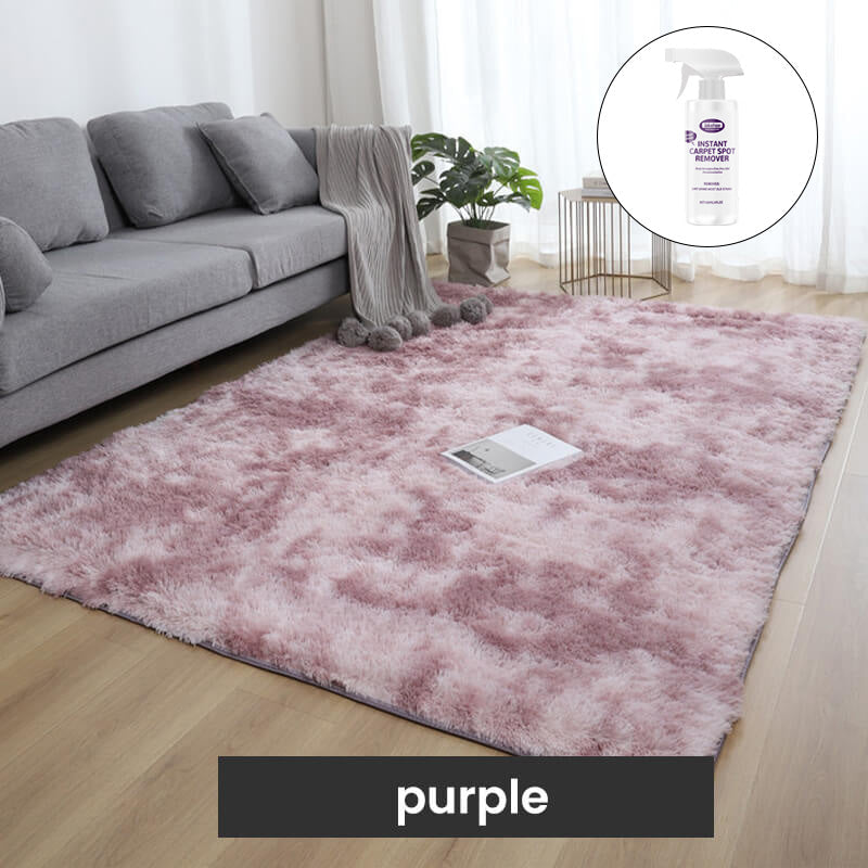 Tapis de sol en peluche dégradé de couleurs