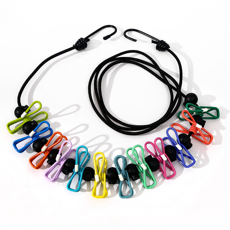 Corde à linge de voyage portable et rétractable
