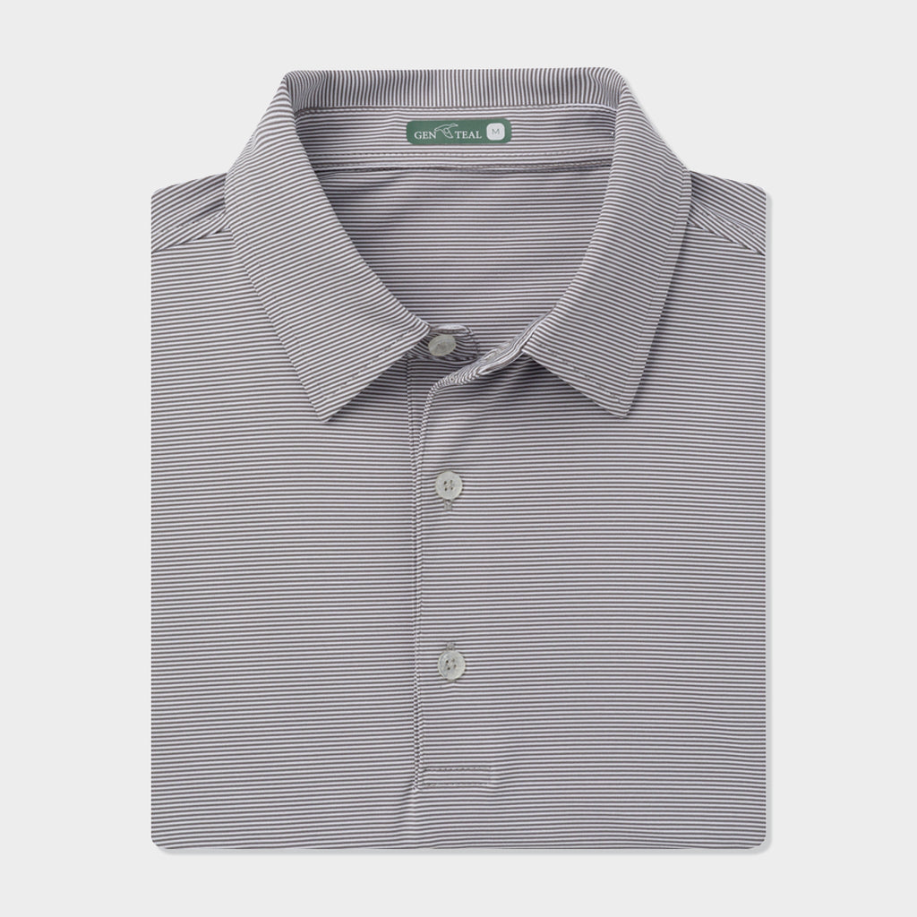 Polo de performance rayé