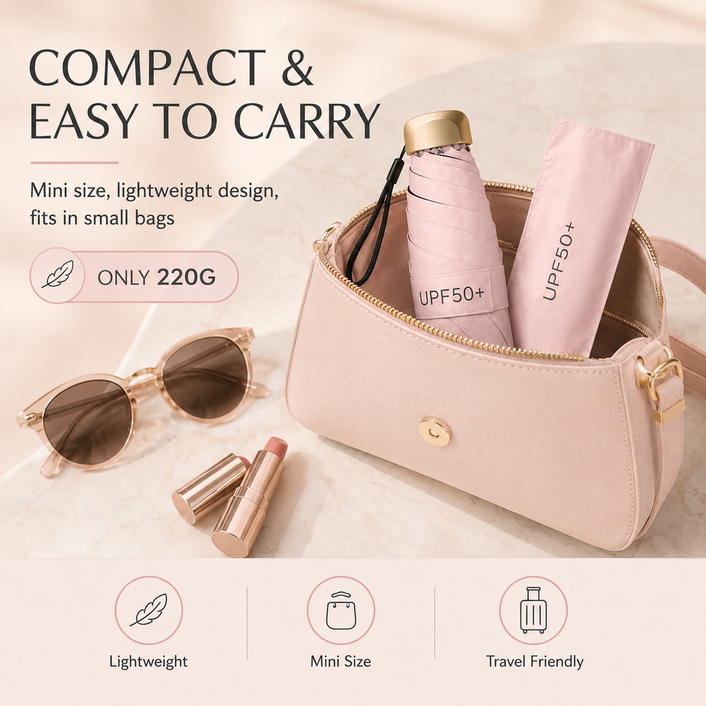 Parapluie Capsule Portable – Léger, compact et prêt à tout