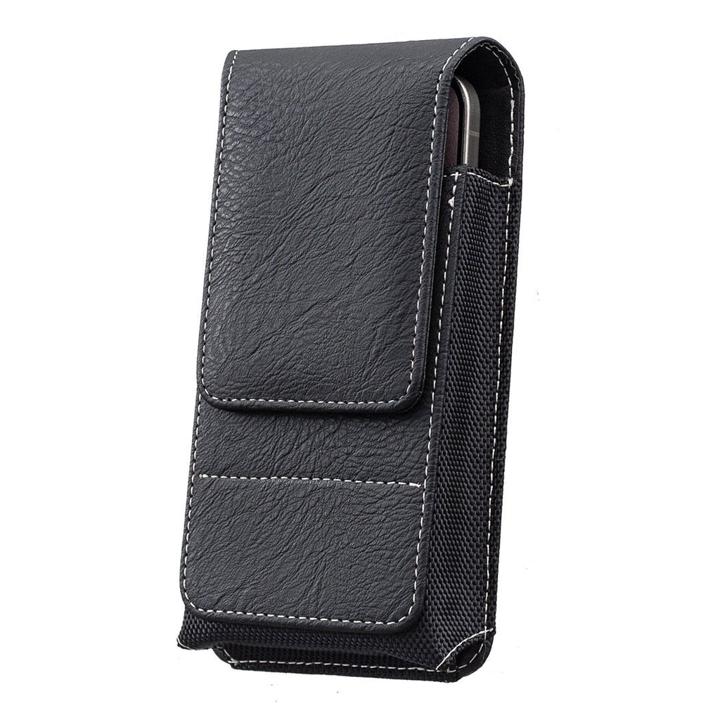 Étui de ceinture pour téléphone avec fermeture magnétique – Holster pour smartphone robuste avec clip, passant de ceinture et fente pour carte