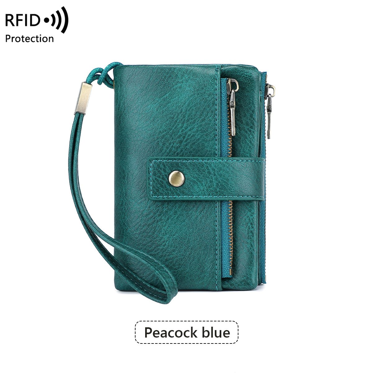 Portefeuille en cuir pour femme avec protection RFID