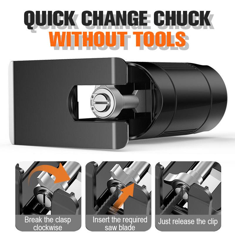 Transforme la perceuse en outil de coupe, multi-matériaux et facile à installer. Un outil polyvalent – procurez-vous le vôtre !