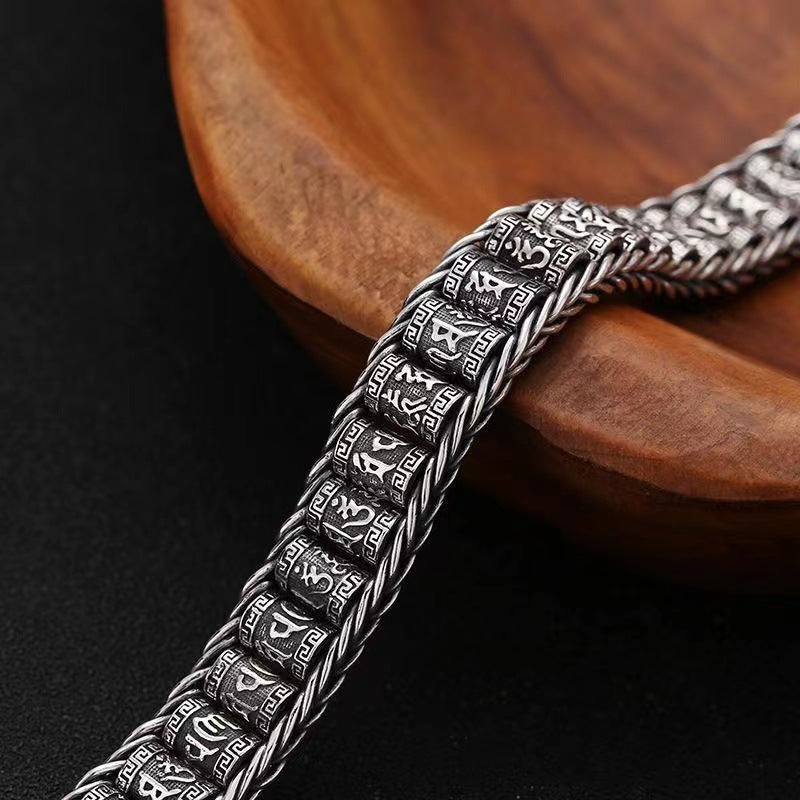 Bracelet Porte-Bonheur à Roue de Prière
