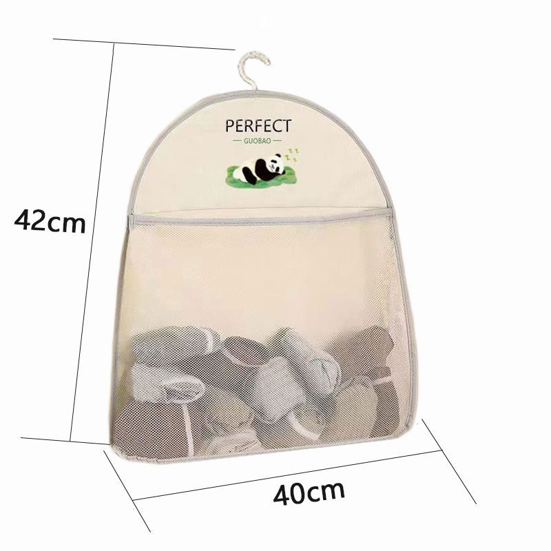 Sac de rangement suspendu en maille visible et polyvalent