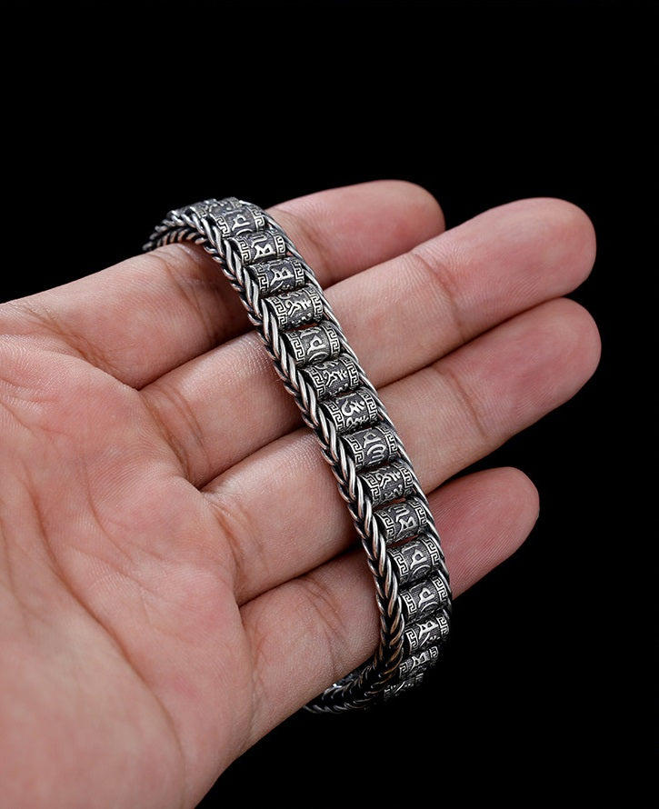 Bracelet Porte-Bonheur à Roue de Prière