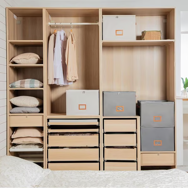 Organisateur de chaussures en tissu, boîte de rangement