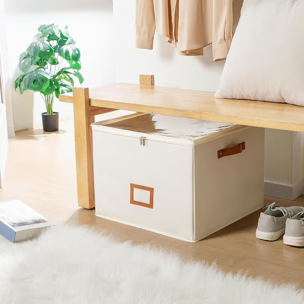 Organisateur de chaussures en tissu, boîte de rangement