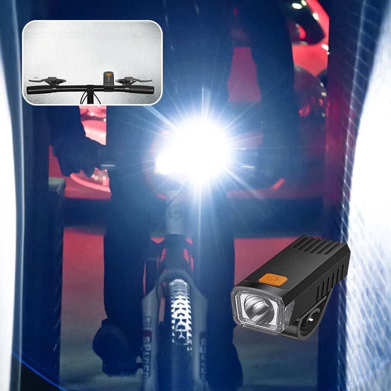 Phare de vélo LED étanche et rechargeable avec clip - Lumineux et durable