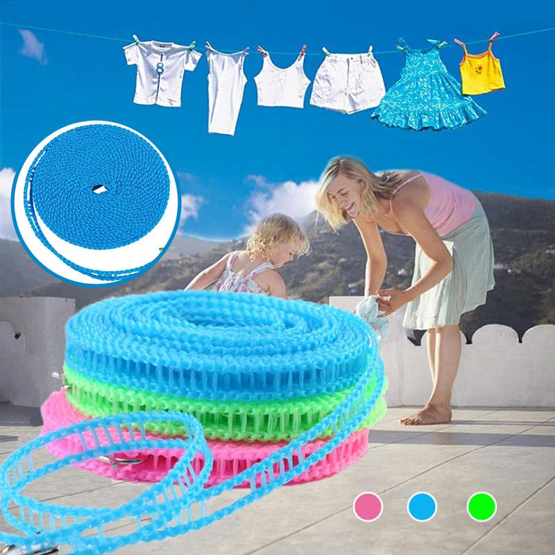 Corde à linge antidérapante coupe-vent