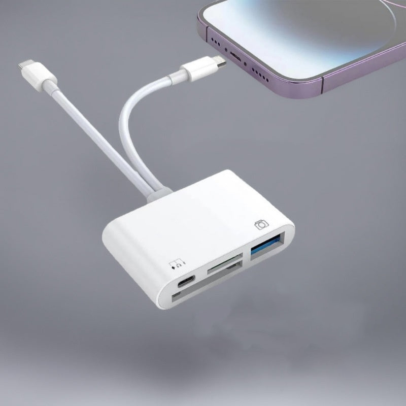 Lecteur de carte mémoire USB-C 3-en-1