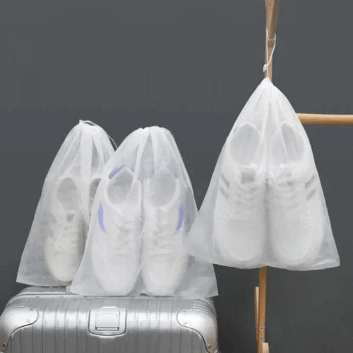 Sacs de rangement réutilisables pour chaussures avec cordon de serrage