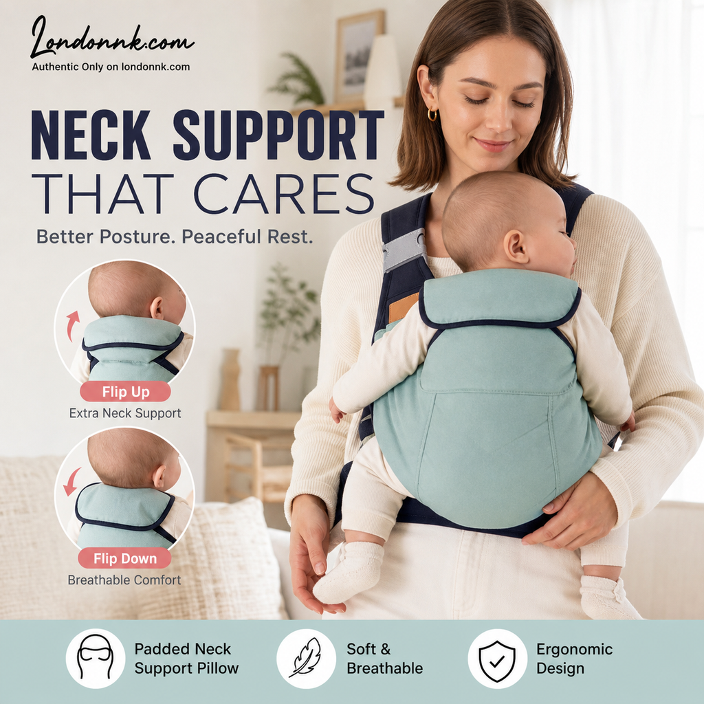 Porte-bébé respirant 4-en-1 – 0-36 Mois, ventral/dorsal/face au parent/face au monde – Confort mains libres pour le parent et le bébé !