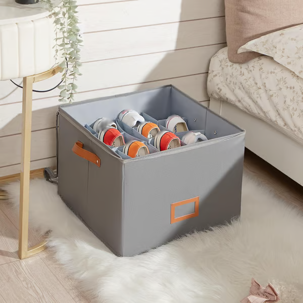 Organisateur de chaussures en tissu, boîte de rangement