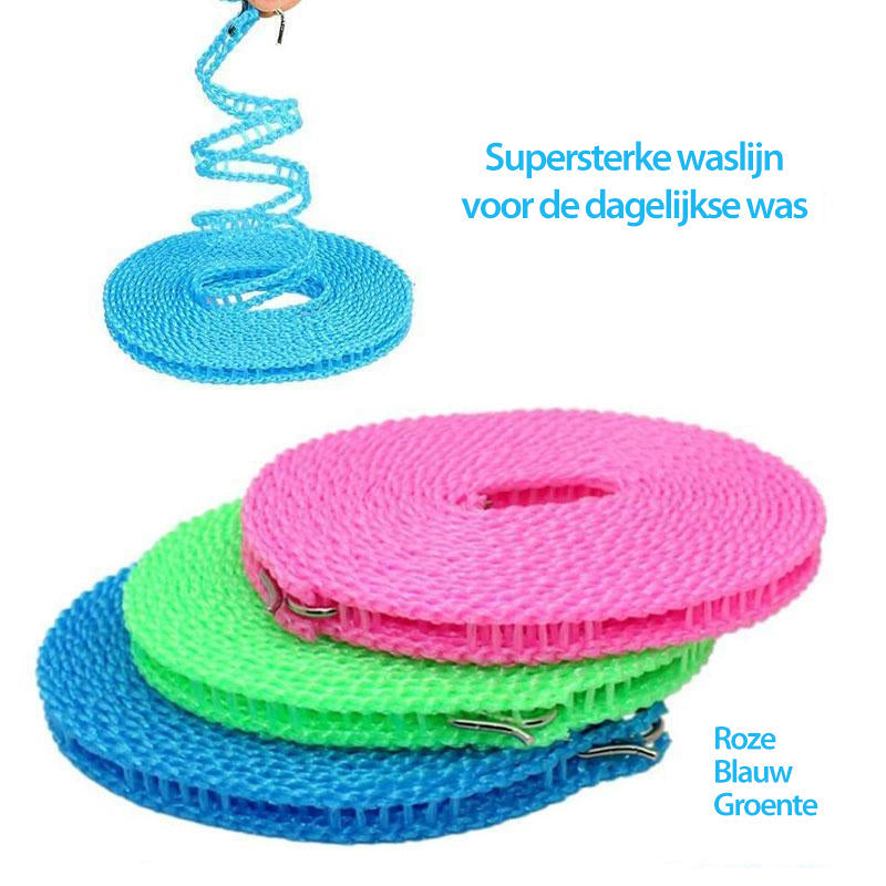 Corde à linge antidérapante coupe-vent