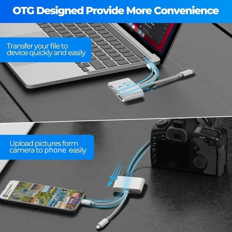 Lecteur de carte mémoire USB-C 3-en-1