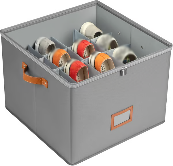 Organisateur de chaussures en tissu, boîte de rangement