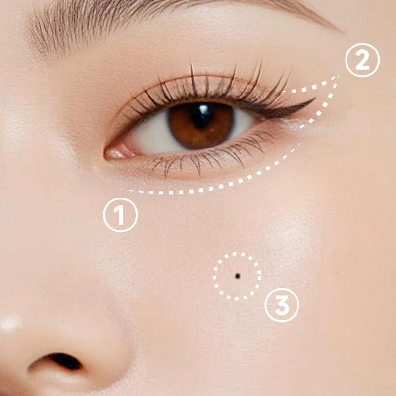 Kit 3-en-1 : Eyeliner et tampon pour cils inférieurs