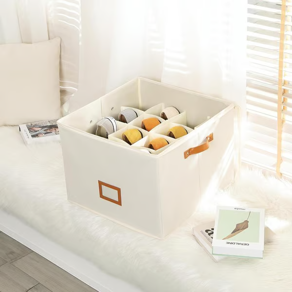 Organisateur de chaussures en tissu, boîte de rangement