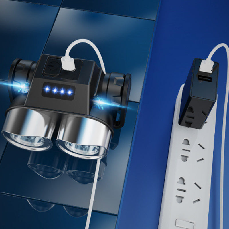 Phare de vélo LED étanche et rechargeable avec clip - Lumineux et durable