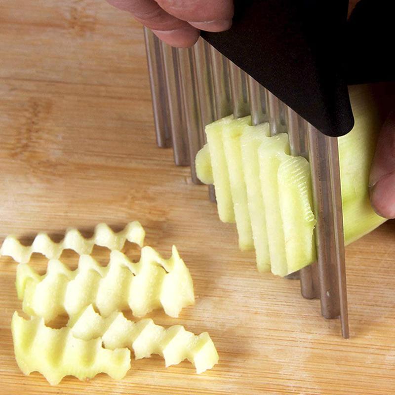 Coupe-frites ondulées