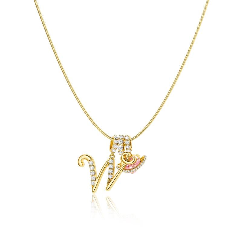 Colliers pendentifs 3 rangs avec initiales A-Z | Personnalisés et élégants