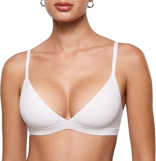 Plus de 80 000 vendus : Bralette triangle sans armatures à maintien effet gel pour femme