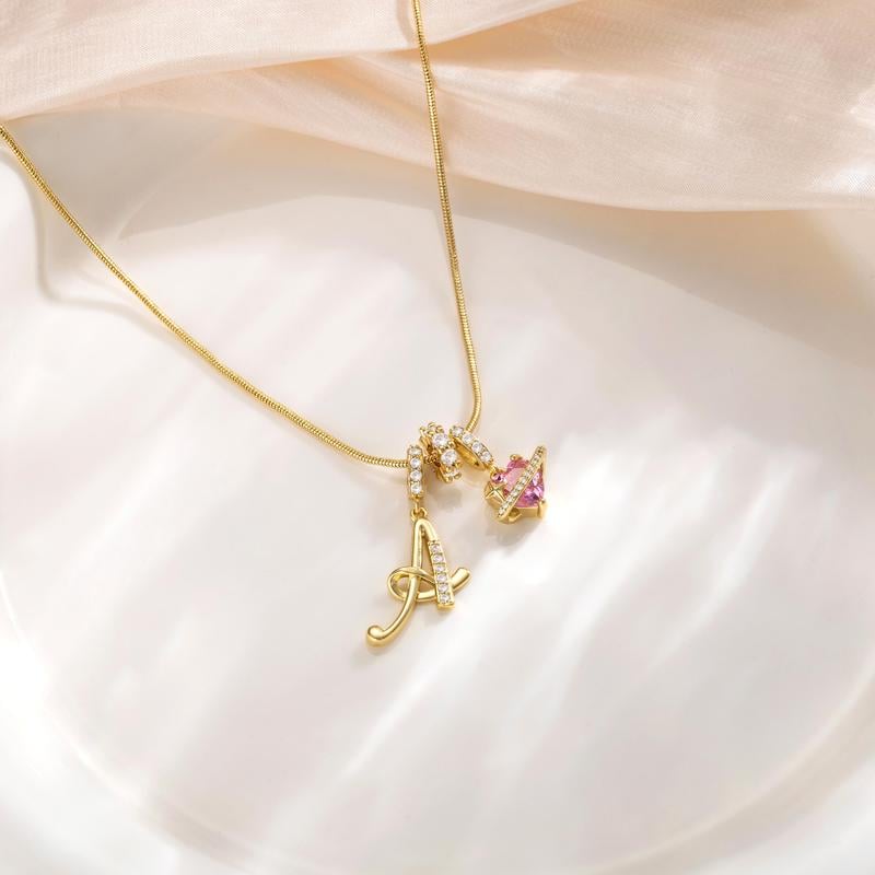 Colliers pendentifs 3 rangs avec initiales A-Z | Personnalisés et élégants