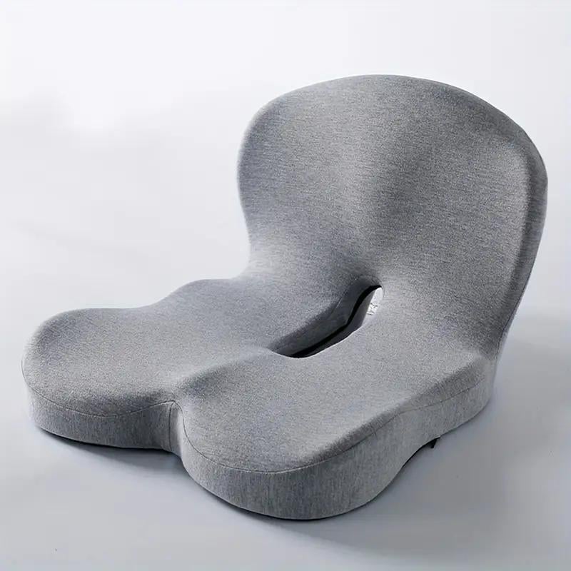MAINTENANT ! Coussin d'assise en mousse à mémoire de forme antidérapant - Soulagement de la sciatique, maille respirante et ajustement universel