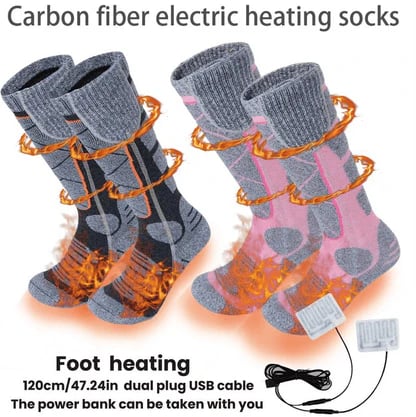 Offre de Noël : Chaussettes chauffantes lavables et rechargeables pour femmes et hommes