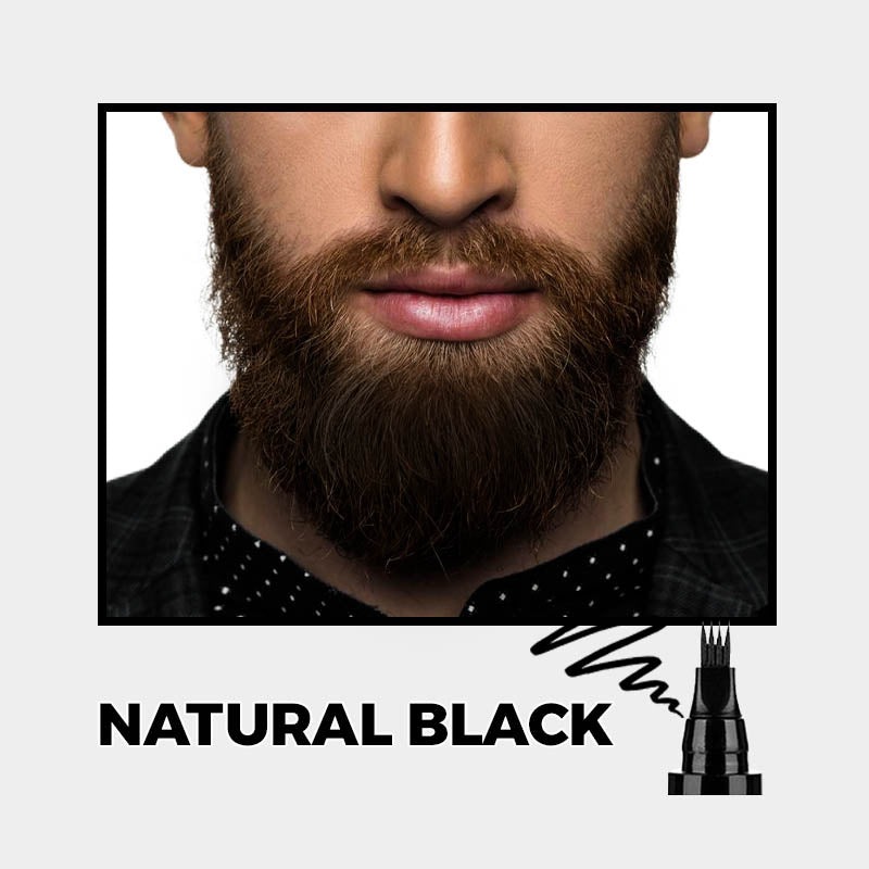 Stylo multi-usages à 4 pointes - Pour combler les zones clairsemées des sourcils et de la barbe