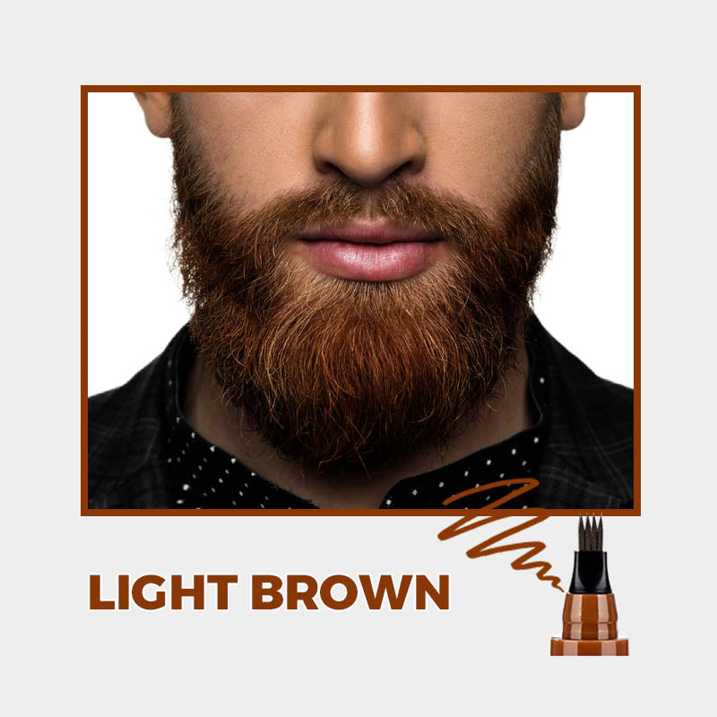 Stylo multi-usages à 4 pointes - Pour combler les zones clairsemées des sourcils et de la barbe