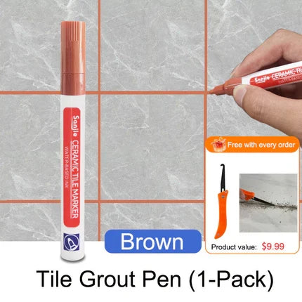 Stylo de Joint Anti-Moisissure & Imperméable pour Carreaux de Céramique