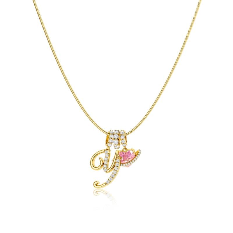 Colliers pendentifs 3 rangs avec initiales A-Z | Personnalisés et élégants