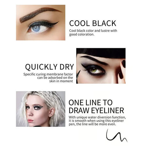 Ensemble de 14 eye-liners gel waterproof Finitions métalliques et nacrées Formule longue tenue et anti-bavures