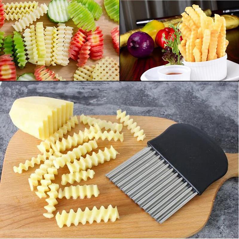 Coupe-frites ondulées