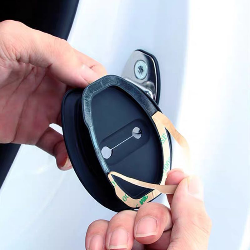 Cache en silicone pour serrure de portière de voiture - Patin amortisseur de bruit