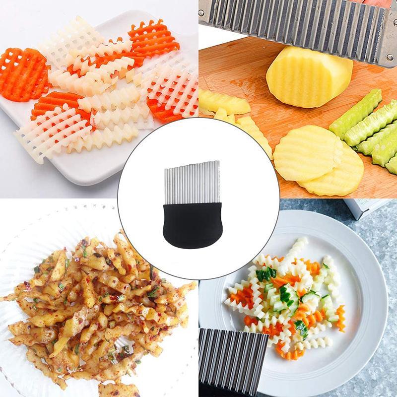 Coupe-frites ondulées