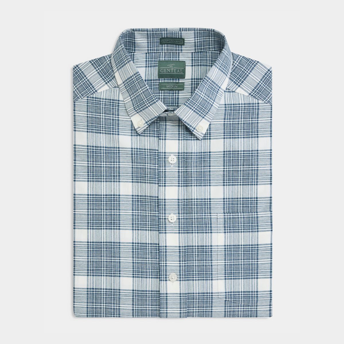 Heathered Plaid Performance Sport Shirt