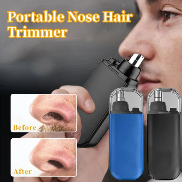 Tondeuse à nez portable rechargeable – Précision indolore, lumière LED intégrée et chargement rapide USB-C – Un accessoire de toilettage essentiel pour homme