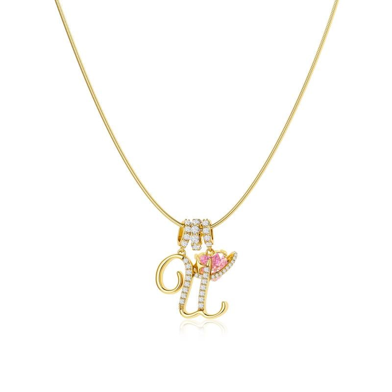 Colliers pendentifs 3 rangs avec initiales A-Z | Personnalisés et élégants